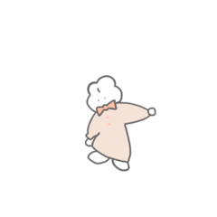 [LINEスタンプ] ちいさいうさぎさん 