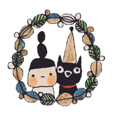 [LINEスタンプ] mon と meow の クリスマス と お正月。