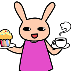 [LINEスタンプ] 桃色ウサギのスタンプ 