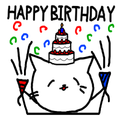 [LINEスタンプ] 幸せなねこ