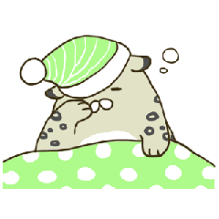 [LINEスタンプ] もっちりだらりのユキヒョウくん