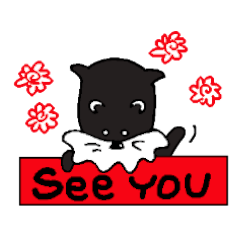 [LINEスタンプ] 真っ黒いシュナウザー君