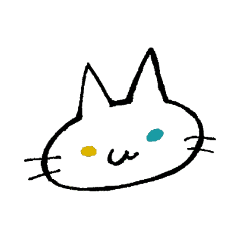 [LINEスタンプ] オッドアイねこの鈴木さん