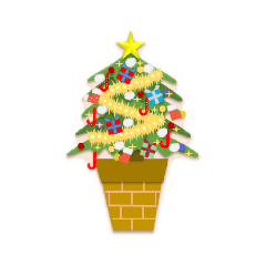[LINEスタンプ] クリスマスと正月 