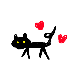 [LINEスタンプ] クロネコのクロ