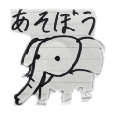 [LINEスタンプ] 適当に描いた動物 