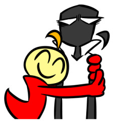 [LINEスタンプ] ネガティヴvsポジティブ