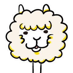 [LINEスタンプ] アルパカ（成体） 