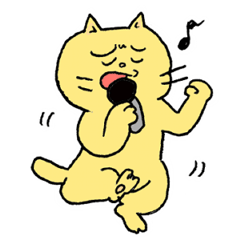 [LINEスタンプ] bun6un表情豊かな黄色い猫の画像（メイン）