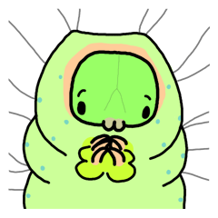 [LINEスタンプ] いもむし・けむし. 