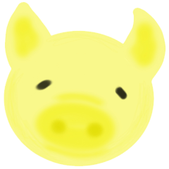 [LINEスタンプ] 黄金豚 ドジの画像（メイン）