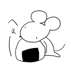 [LINEスタンプ] ねずみくんと毎日 