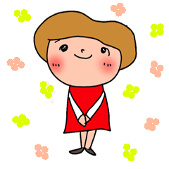 [LINEスタンプ] 赤いすかーと 