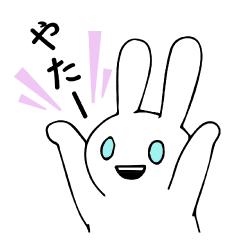 [LINEスタンプ] うさぎ、時々ねこ 
