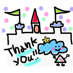 [LINEスタンプ] くもの妖精 もくもくちゃん 