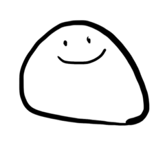 [LINEスタンプ] だだの白いまるお。 