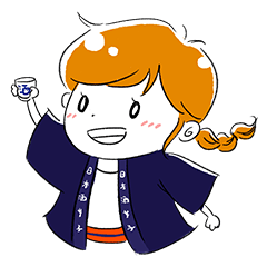 [LINEスタンプ] 日本酒女子 1 