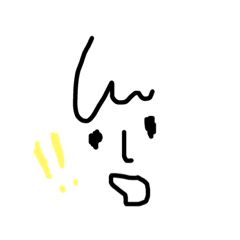 [LINEスタンプ] 線で描いただけの顔。