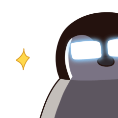 [LINEスタンプ] メガネペンギン