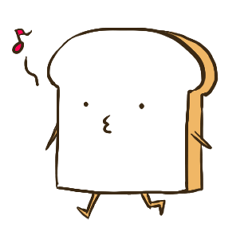 [LINEスタンプ] 歩く食パン