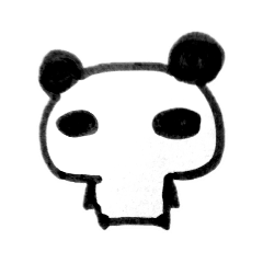 [LINEスタンプ] 闇ぱんだ