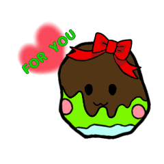 [LINEスタンプ] らぶりんご 青りんごver