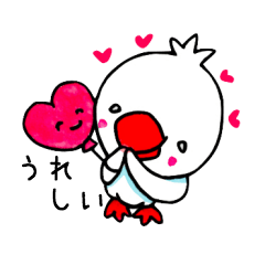 [LINEスタンプ] ゆきのこっこ のキャラクター（言葉入り）