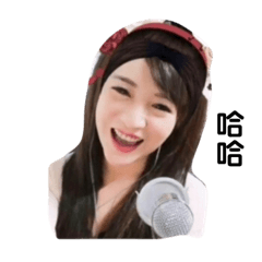 [LINEスタンプ] ライブアンカーHaqiu＆Abby 