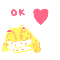 [LINEスタンプ] アルビノ ツノガエルの毎日