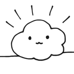 [LINEスタンプ] 雲の神様の画像（メイン）