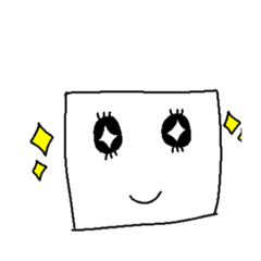 [LINEスタンプ] 白い四角