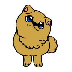 [LINEスタンプ] 顔面で伝えたいこの気持ち。ポメラニアン