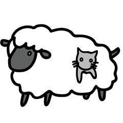 [LINEスタンプ] ひつにゃんの日々