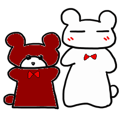 [LINEスタンプ] くまとくまお