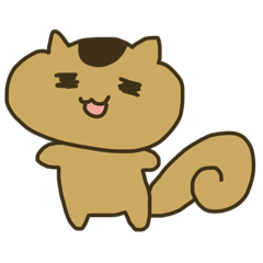 [LINEスタンプ] ゆるっともっちりリス 