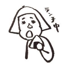 [LINEスタンプ] おかっぱさんの日常