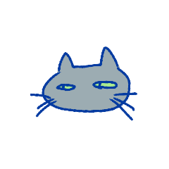 [LINEスタンプ] ネズミ色のねこスタンプ