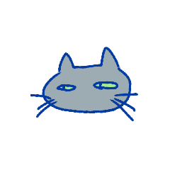 [LINEスタンプ] ネズミ色のねこスタンプの画像（メイン）