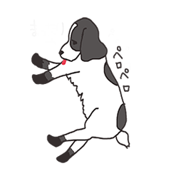 [LINEスタンプ] イングリッシュコッカースパニエルのララ
