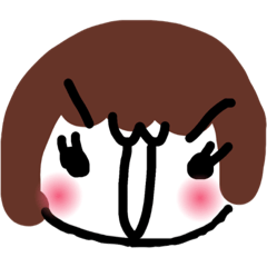 [LINEスタンプ] かこちゃんのかおすたんぷ