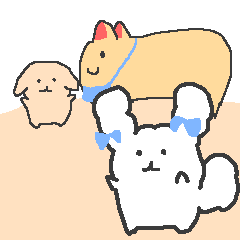 [LINEスタンプ] なかよしふわちゃん 