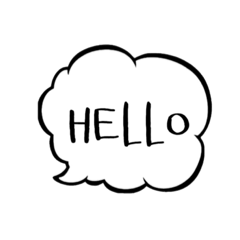 [LINEスタンプ] ふきだしひとこと。