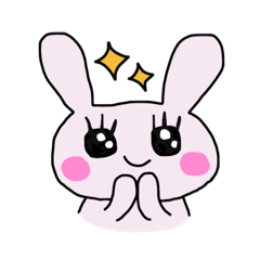 [LINEスタンプ] おめめぱっちりうさ子