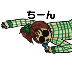 [LINEスタンプ] グラサンのお姉さん 