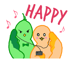 [LINEスタンプ] なかよし小鳥 