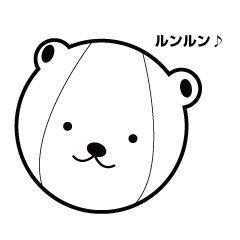 [LINEスタンプ] とにかくロボットしろクマくん
