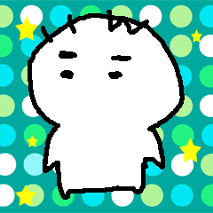 [LINEスタンプ] 白い何かの生物