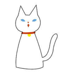 [LINEスタンプ] 白猫ミちゃん