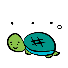 [LINEスタンプ] 亀さんで寂しさを伝えたい。返事が欲しい編