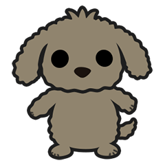 [LINEスタンプ] 【犬わんこスタンプ】トイプードルのモカの画像（メイン）